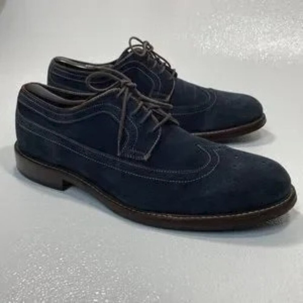 Johnston and Murphy Mens Suede Leather Casual Oxford Comfortable Shoes Size 12 M